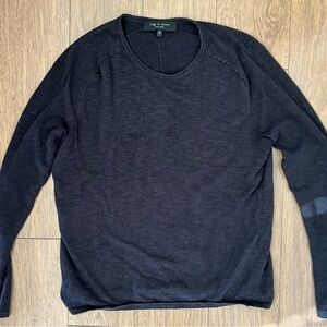 Rag & Bone Black Long Sleeve Sweater